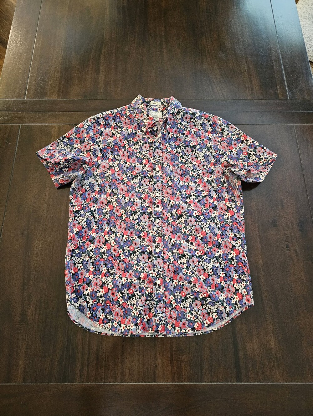 J. Crew Floral Short Sleeve Shirt Size Medium